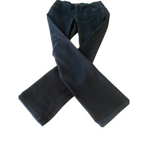 NYDJ Jeans Womens Size 8 Straight Leg Stretch Casual Normcore Black Denim Pants